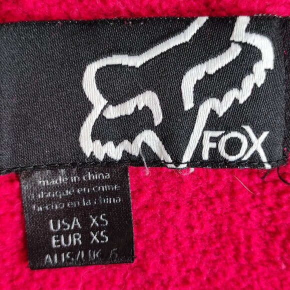 Fox Riders Co. hoodie women's size XS magenta with graphic design on the hood - Picture 6 of 12